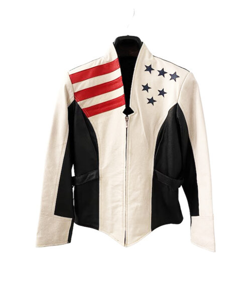 American Flag Leather Jacket