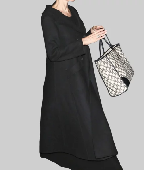 Angelina Jolie Black Trench Coat