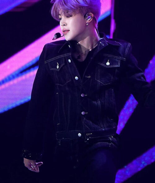 BTS Jimin Blue Denim Jacket