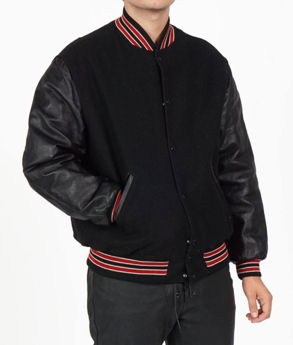 Briar Black Varsity Jacket