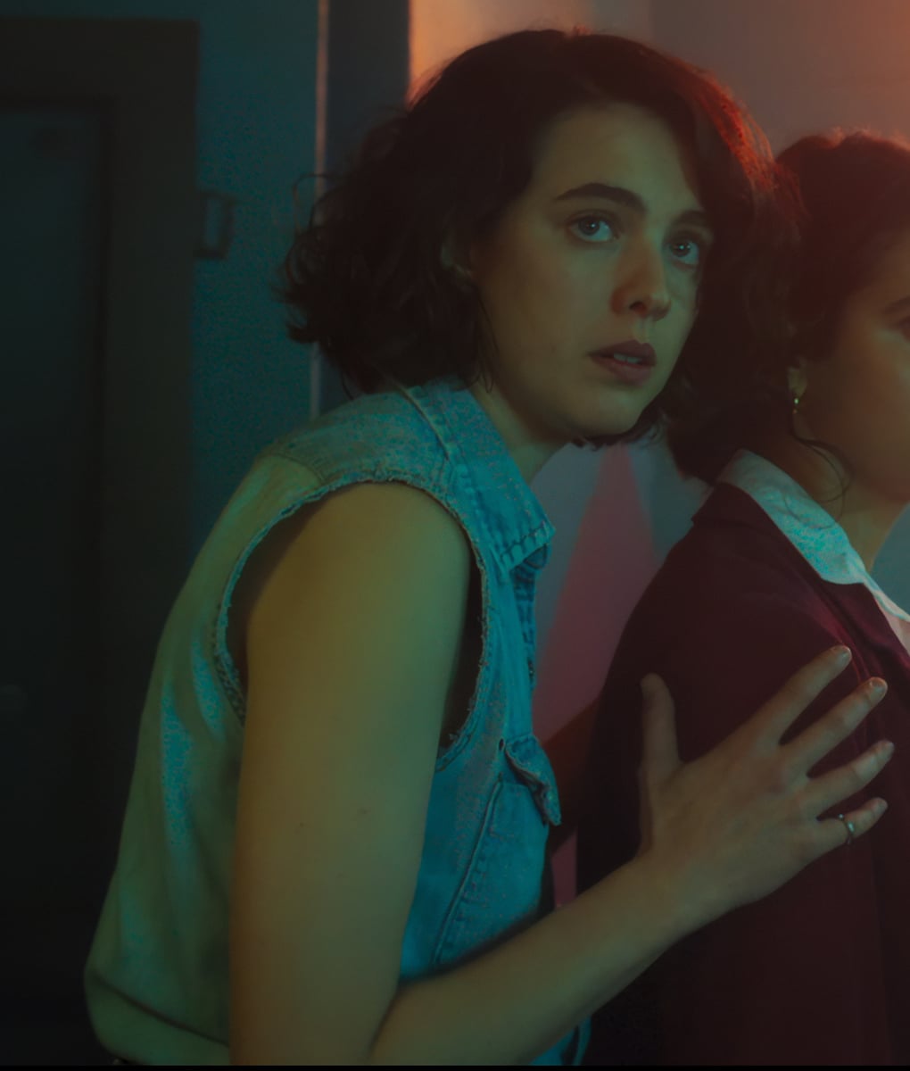 Drive-Away Dolls Margaret Qualley Jamie Denim Vest