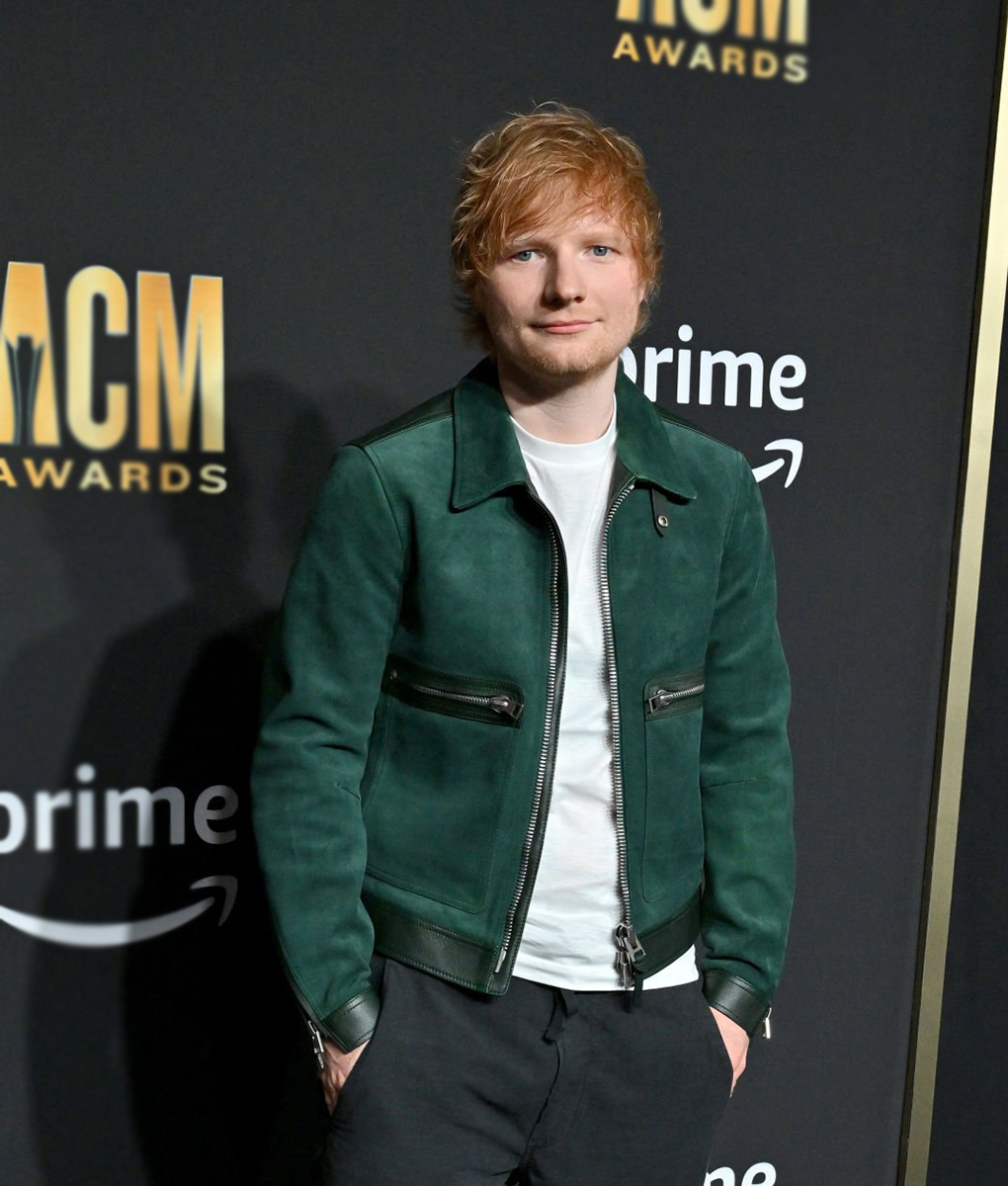 Ed Sheeran Green Leather Jacket