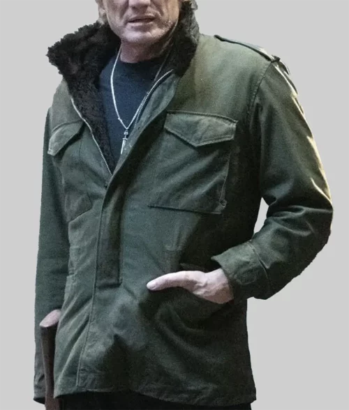 Expendables 4 Gunner Jensen Green Jacket-Side View