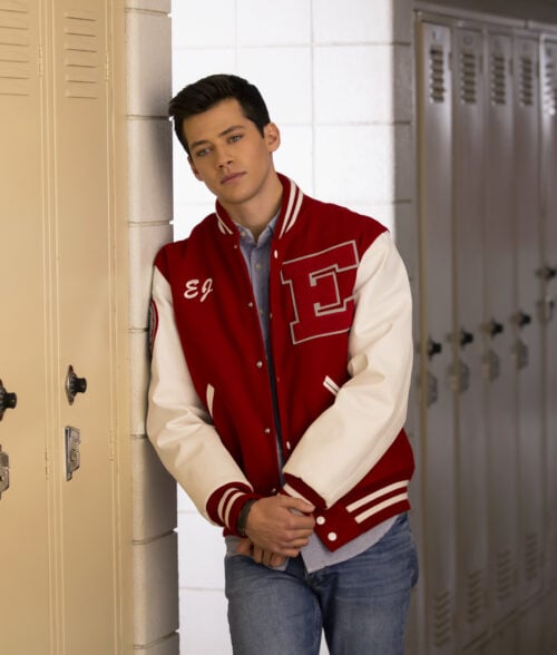 High School Musical EJ Red Varsity Jacket