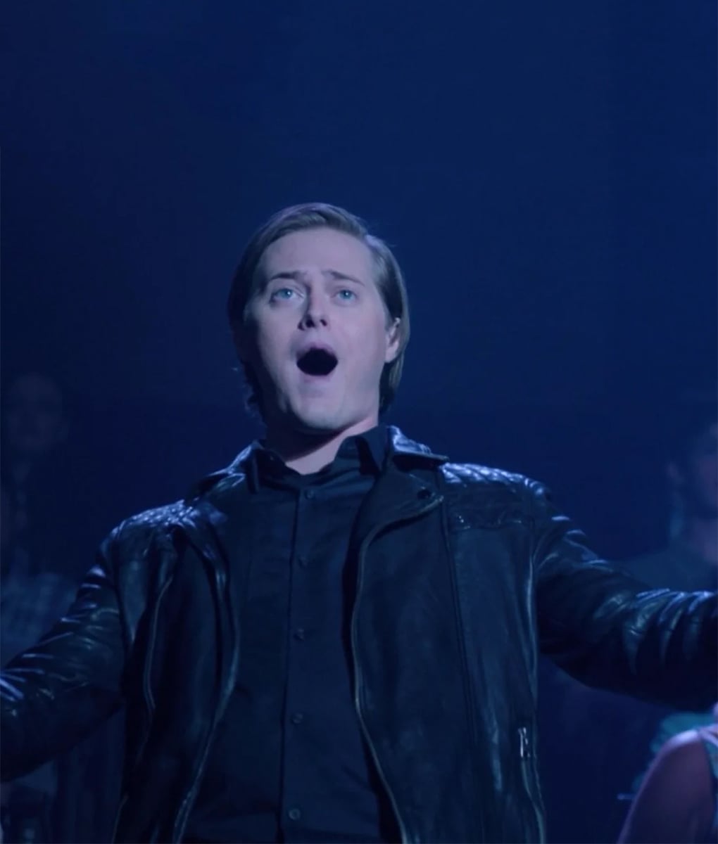 High School Musical Lucas Grabeel Black Leather Jacket