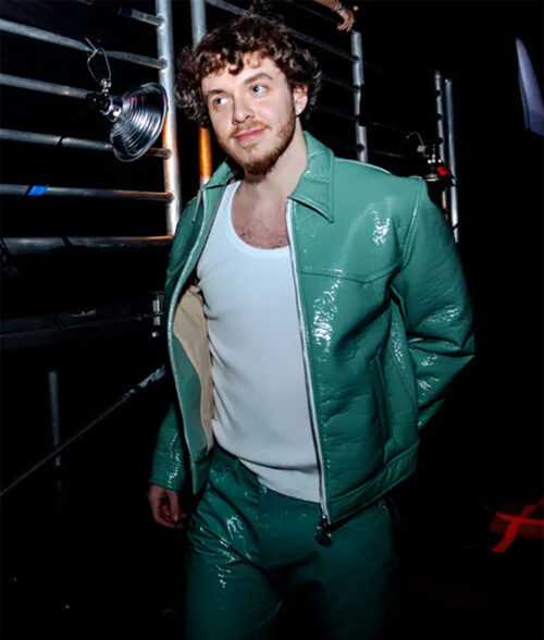Jack Harlow Green Leather Jacket