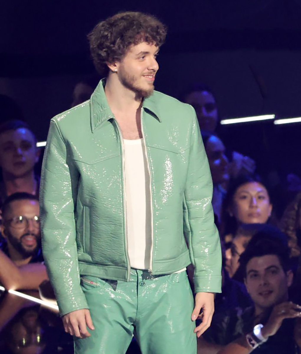 Jack Harlow Green Leather Jacket