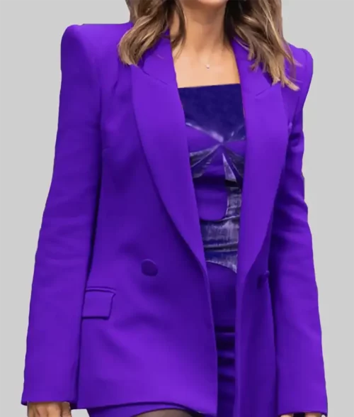 Jessica Alba Purple Blazer