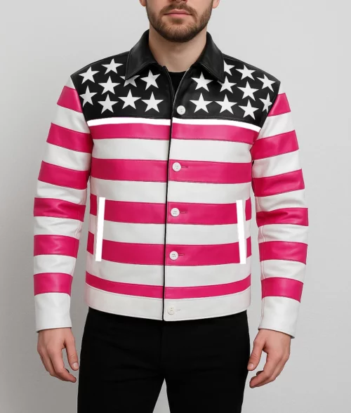 Lil Uzi Vert American Flag Jacket-FrontView