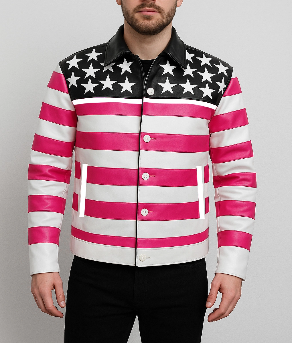 Lil Uzi Vert American Flag Jacket-FrontView