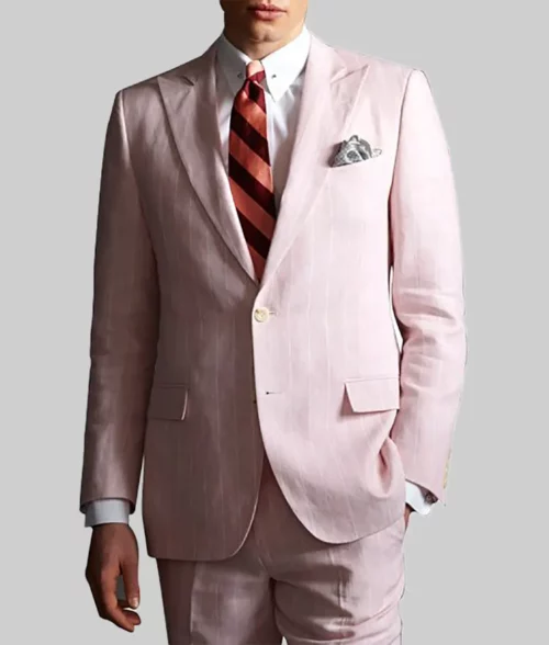 The Great Gatsby Leonardo DiCaprio Pink Suit