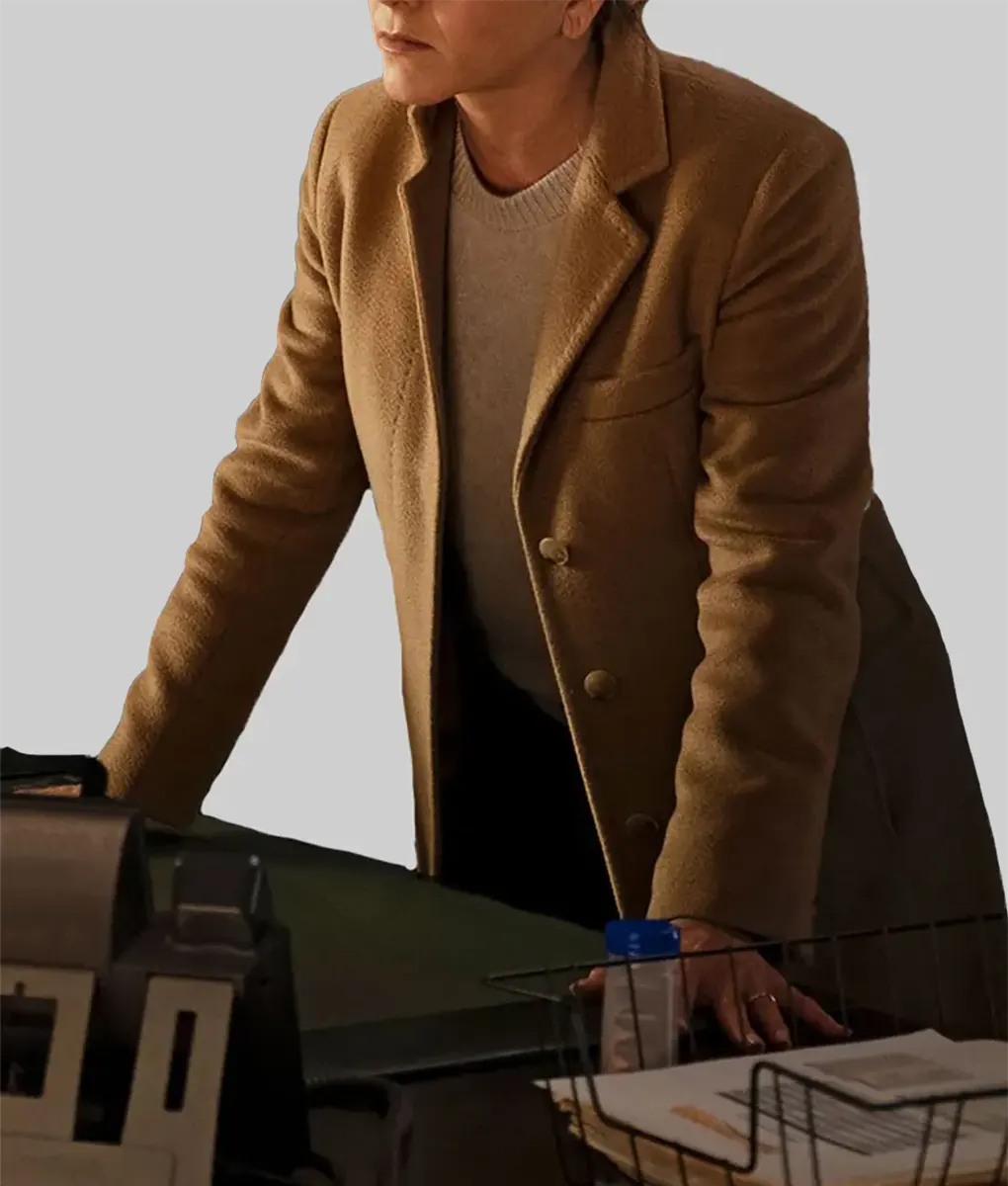 The Morning Show Alex Levy Brown Coat-Side View