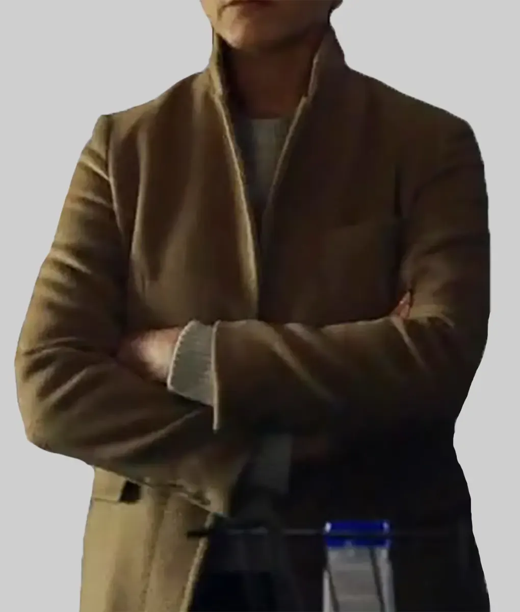 The Morning Show Alex Levy Brown Coat-Front View