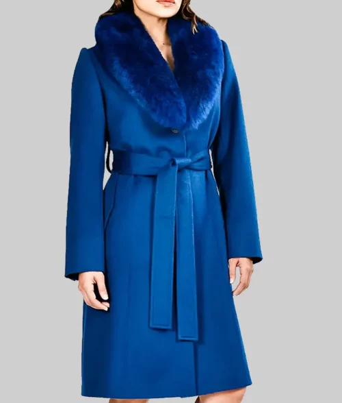 The Morning Show Bradley Jackson Blue Coat-Side View