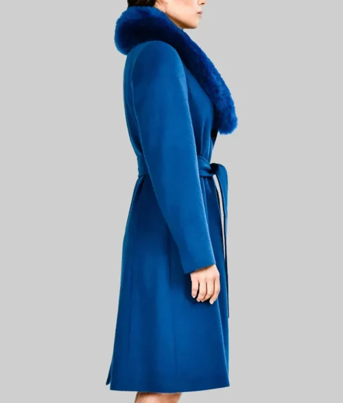 The Morning Show Bradley Jackson Blue Coat-Side View