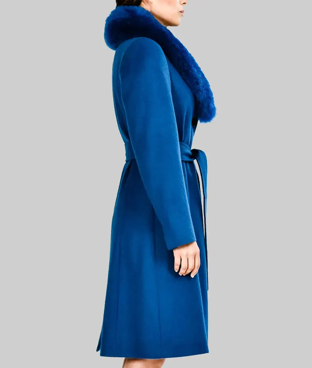 The Morning Show Bradley Jackson Blue Coat-Side View