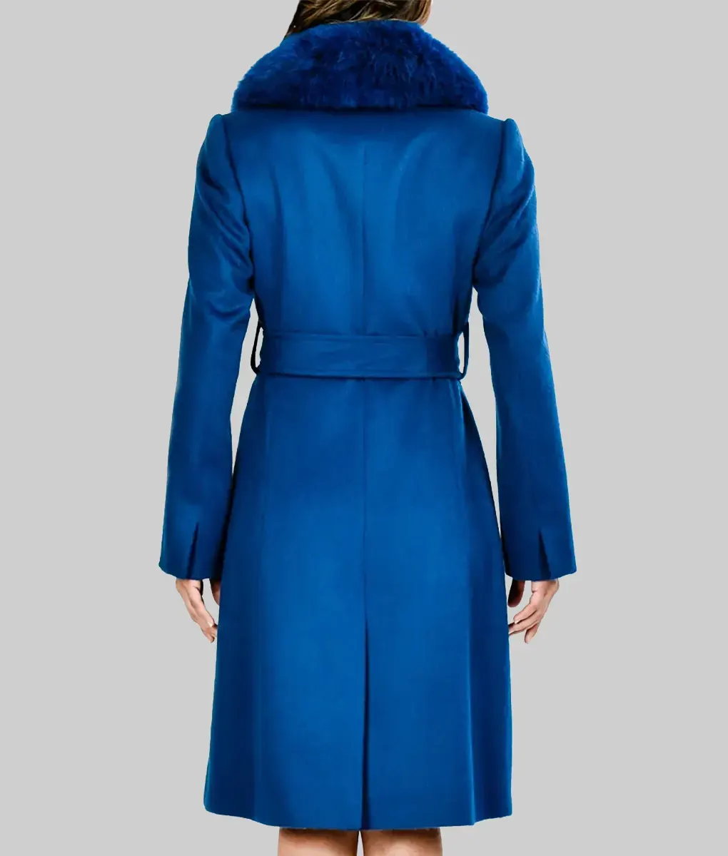 The Morning Show Bradley Jackson Blue Coat-Back View