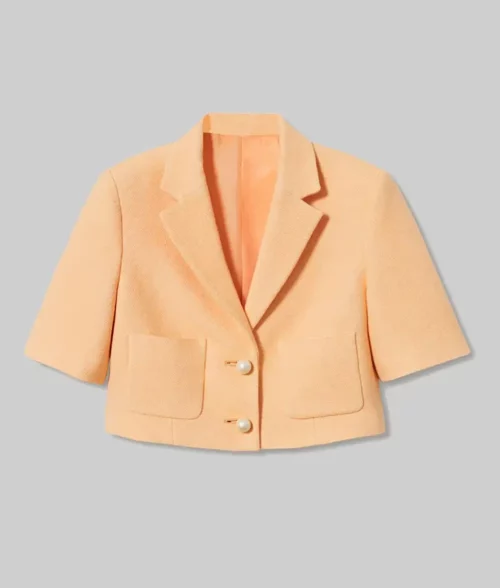 Who Is Erin Carter Peach Crop Blazer
