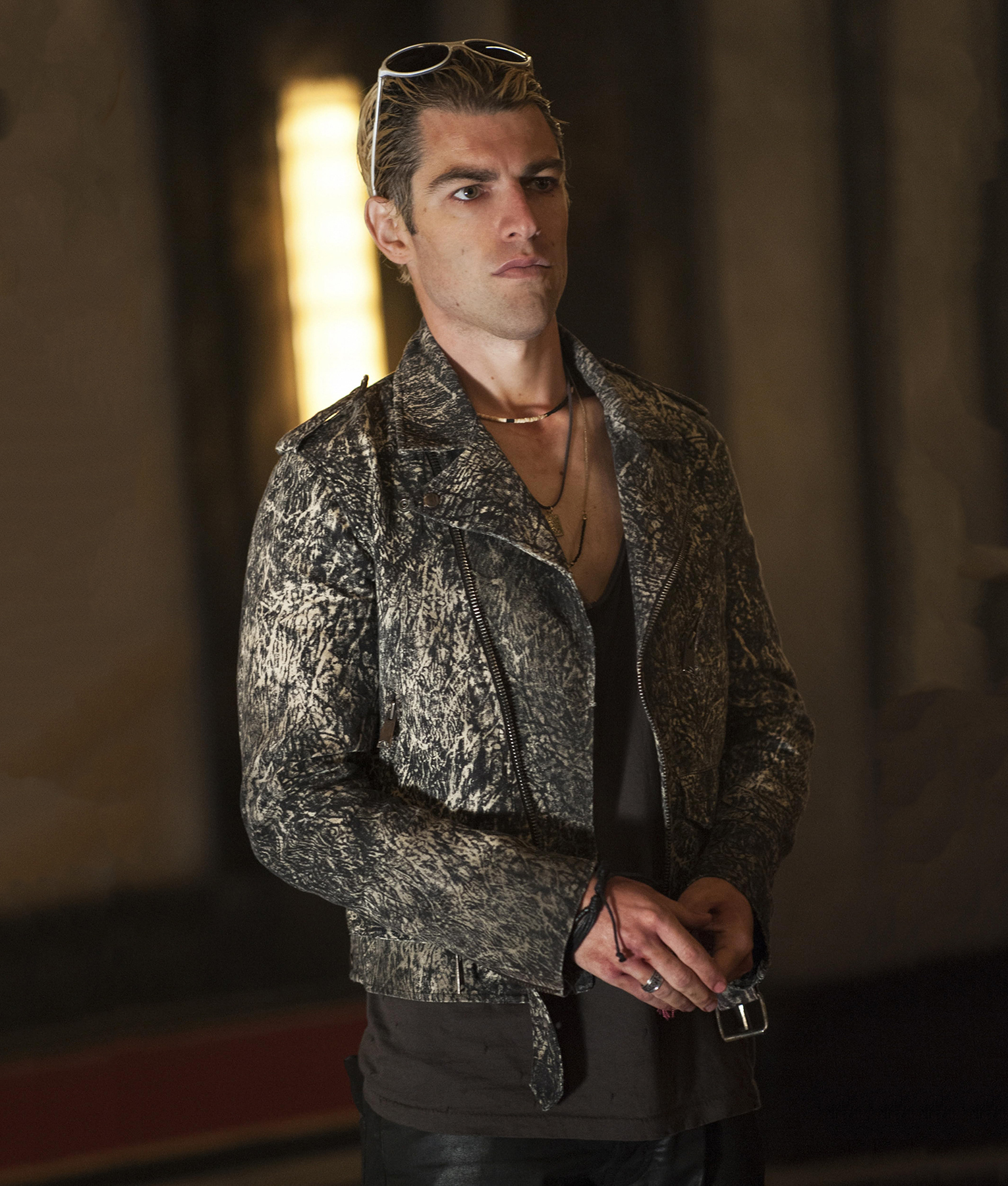 American Horror Story S05 Gabriel Texture Jacket | Max Greenfield Jacket