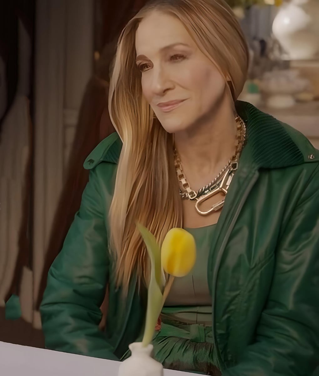 And Just Like That S02 Carrie Bradshaw Green Jacket