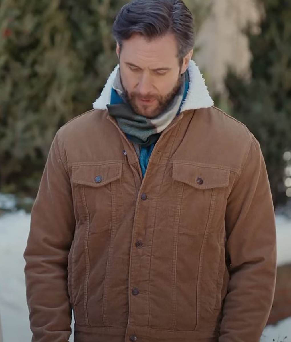 Christmas On The Alpaca Farm Matt Wells Brown Jacket