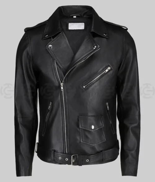Coach Spring 2024 Dove Cameron Black Leather Jacket