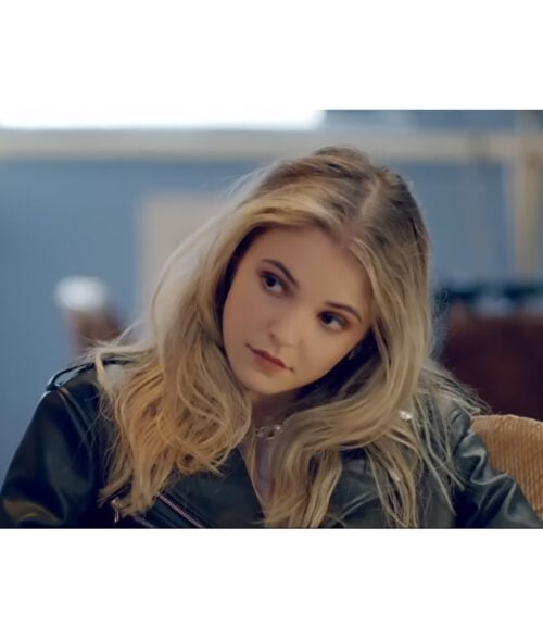 Elevator Game Izzy Simpson Black Leather Jacket