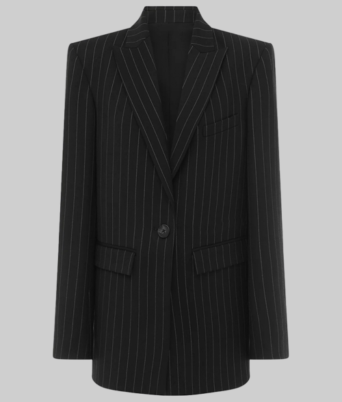 Found Gabi Mosely Black Blazer - Front View