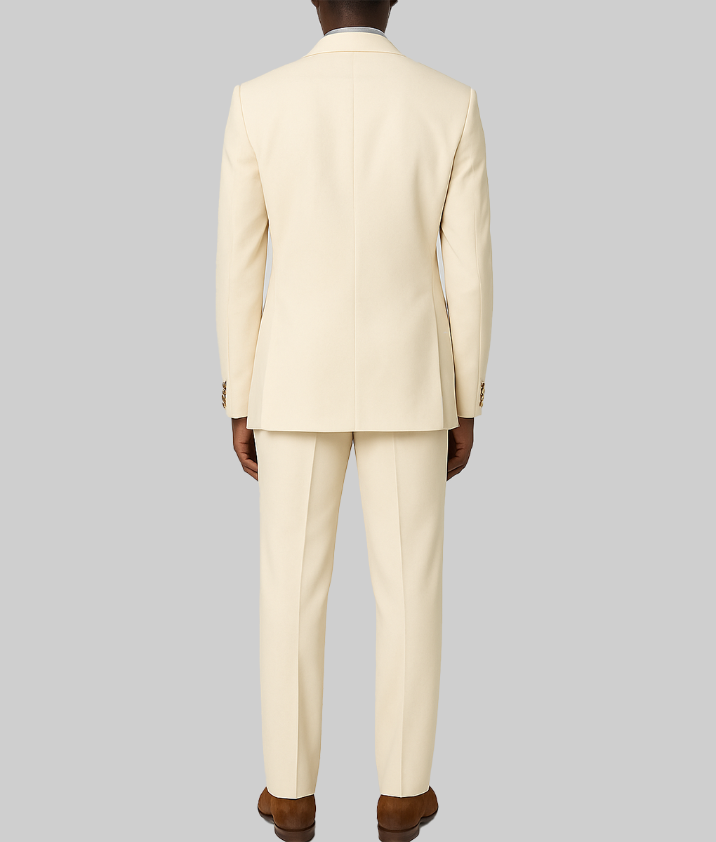 Freelance Juan Pablo Raba White Suit - Back