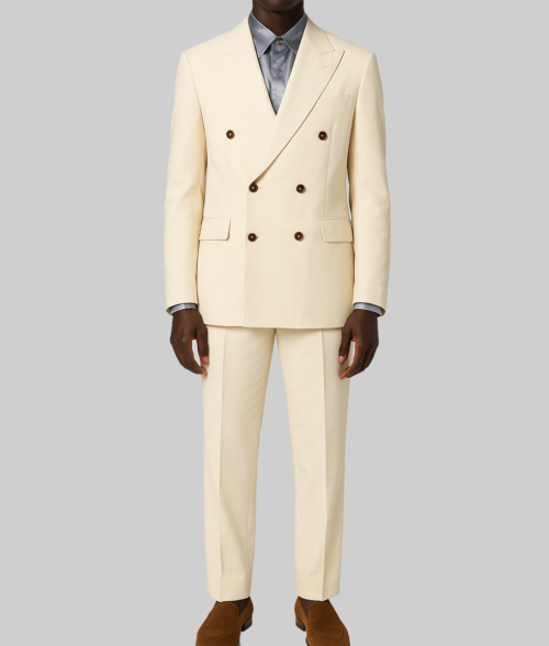 Freelance Juan Pablo Raba White Suit - Front