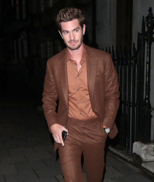 Gala 2023 Andrew Garfield Brown Suit