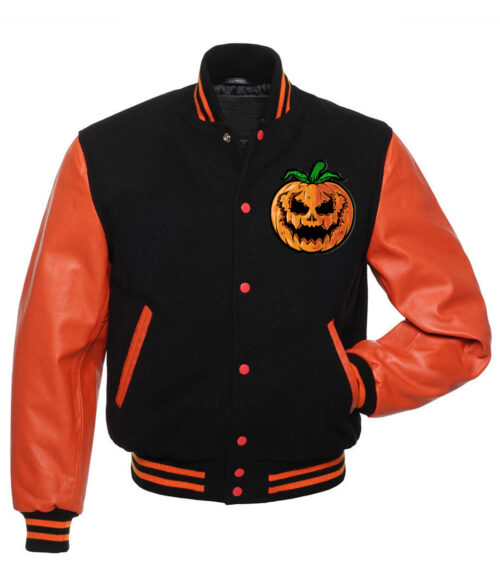 Happy Halloween Letterman Varsity Jacket