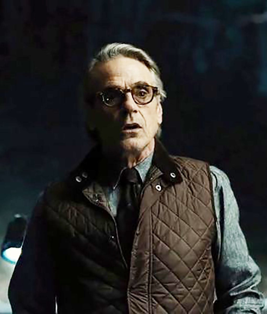 Justice League Alfred Quilted Brown Vest