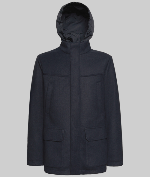 Lupin S01 Assane Black Hooded Coat