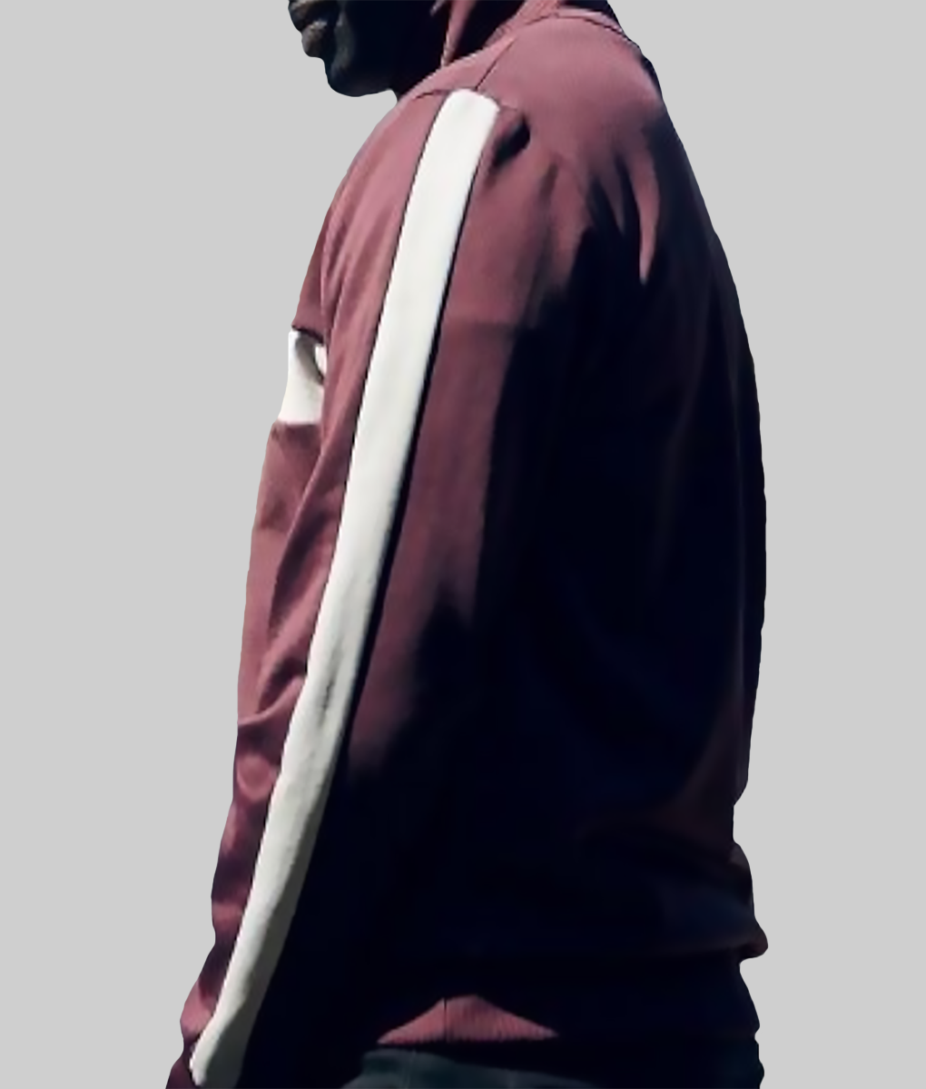 Lupin S01 Assane Burgundy Jacket