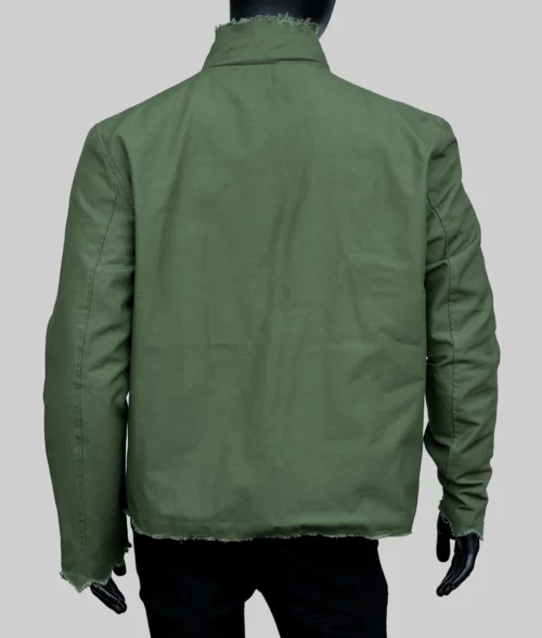 Never Hike In The Snow Jason Voorhees Green Jacket - Back
