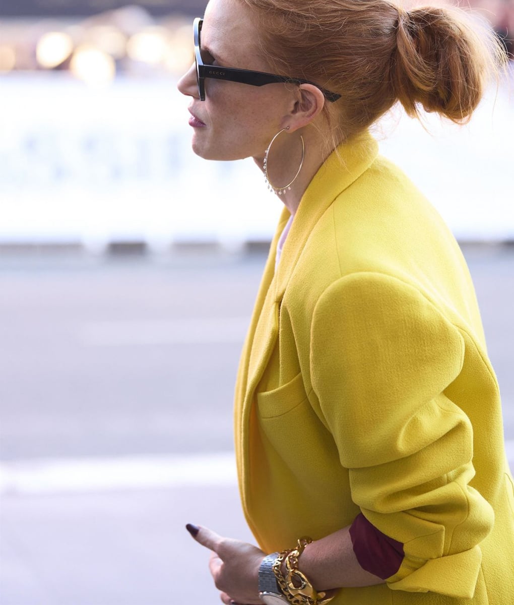 San Sebastian Film Festival Jessica Chastian Yellow Blazer