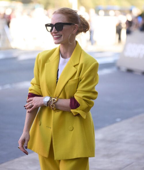 San Sebastian Film Festival Jessica Chastian Yellow Blazer