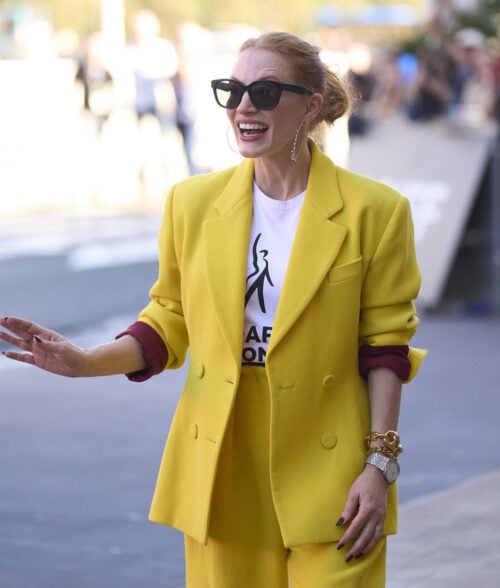 San Sebastian Film Festival Jessica Chastian Yellow Blazer