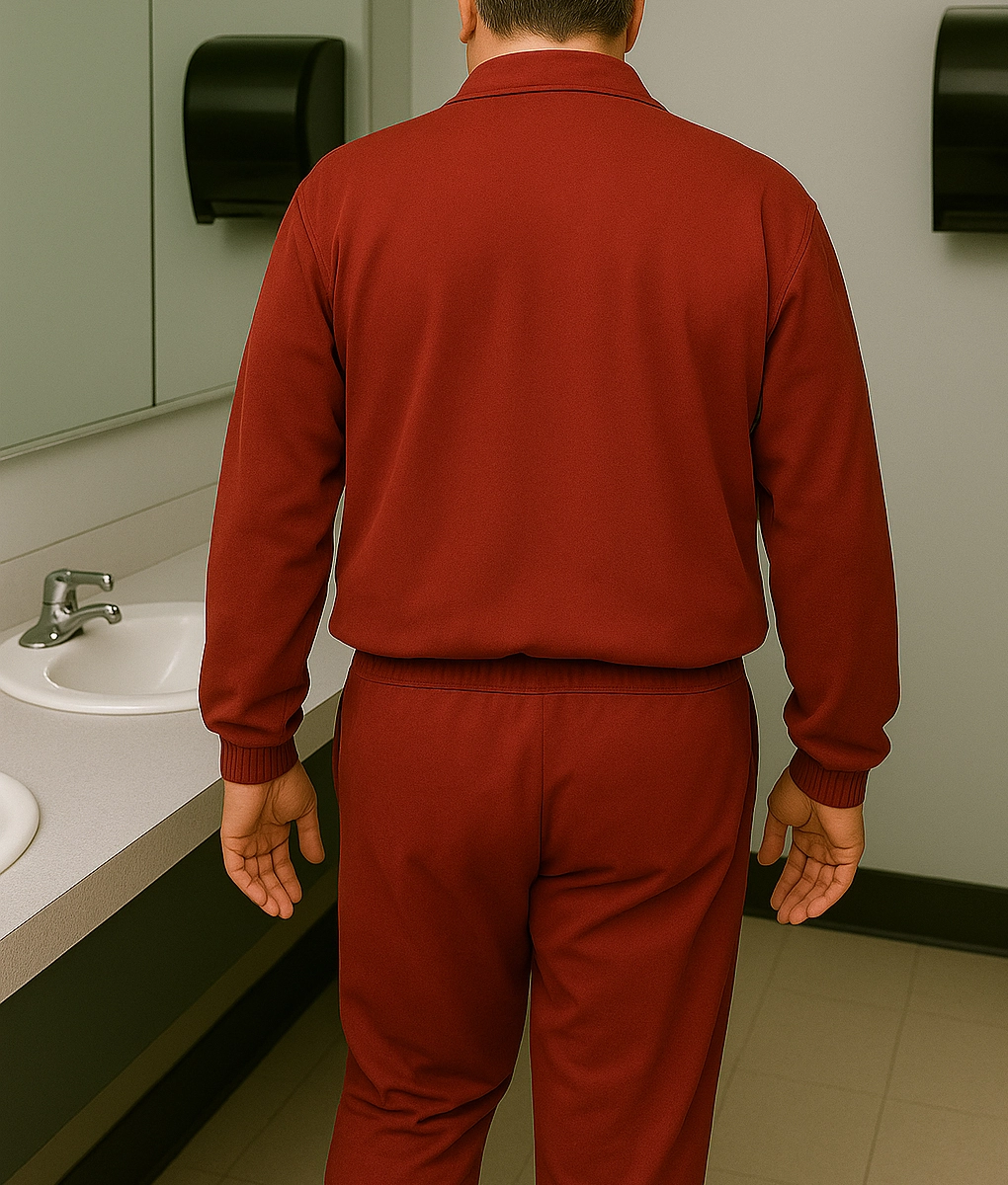 The Sopranos Paulie Maroon Tracksuit-BackView