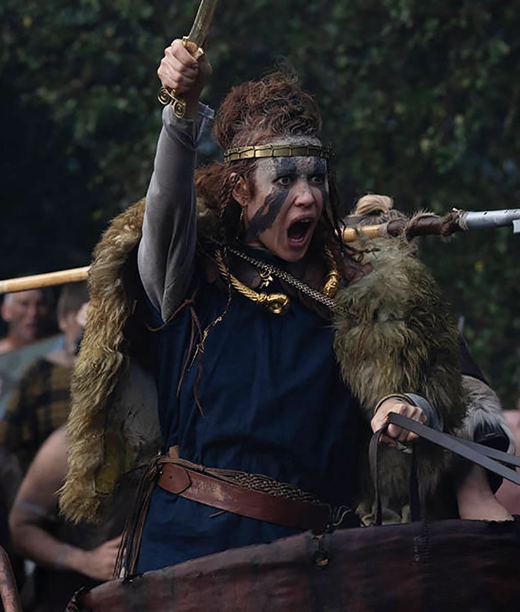 Boudica Queen of War Olga Kurylenko Brown Cloak