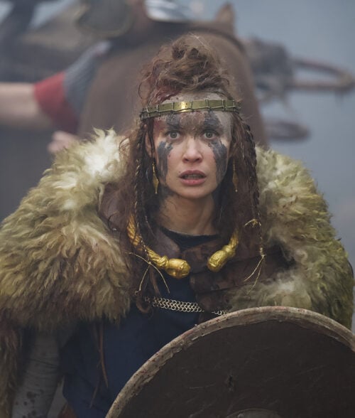 Boudica Queen of War Olga Kurylenko Brown Cloak