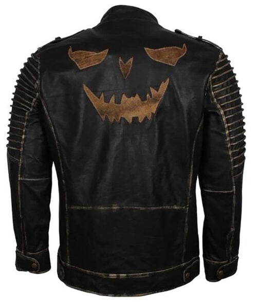 Halloween Joker Biker Leather Jacket