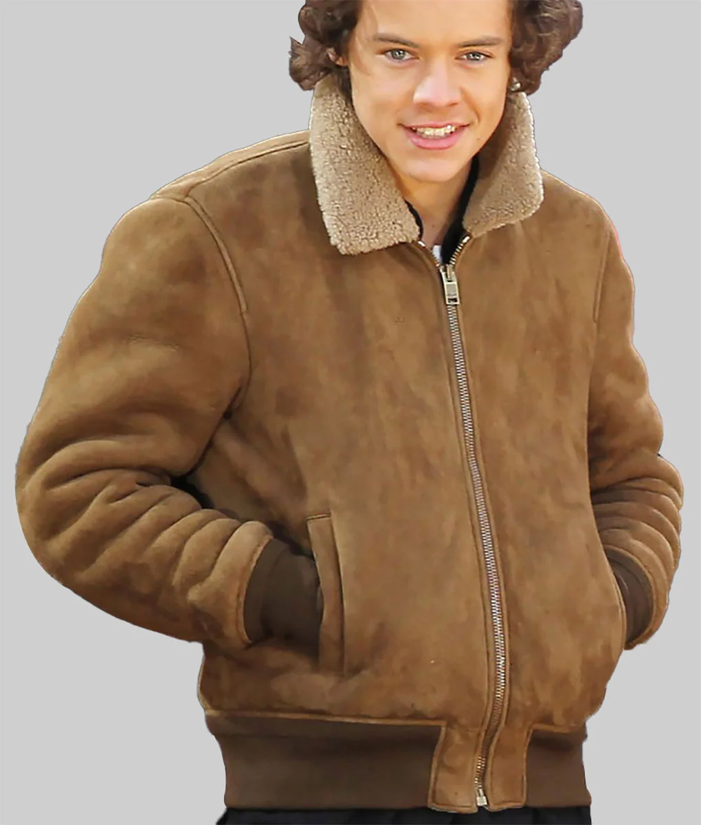 Harry Styles Brown Bomber Jacket