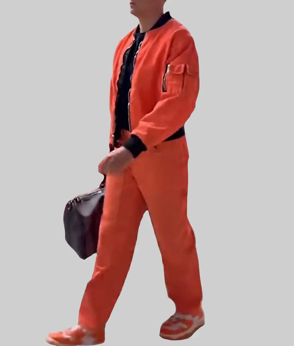 Joe Burrow Orange Bomber Jacket