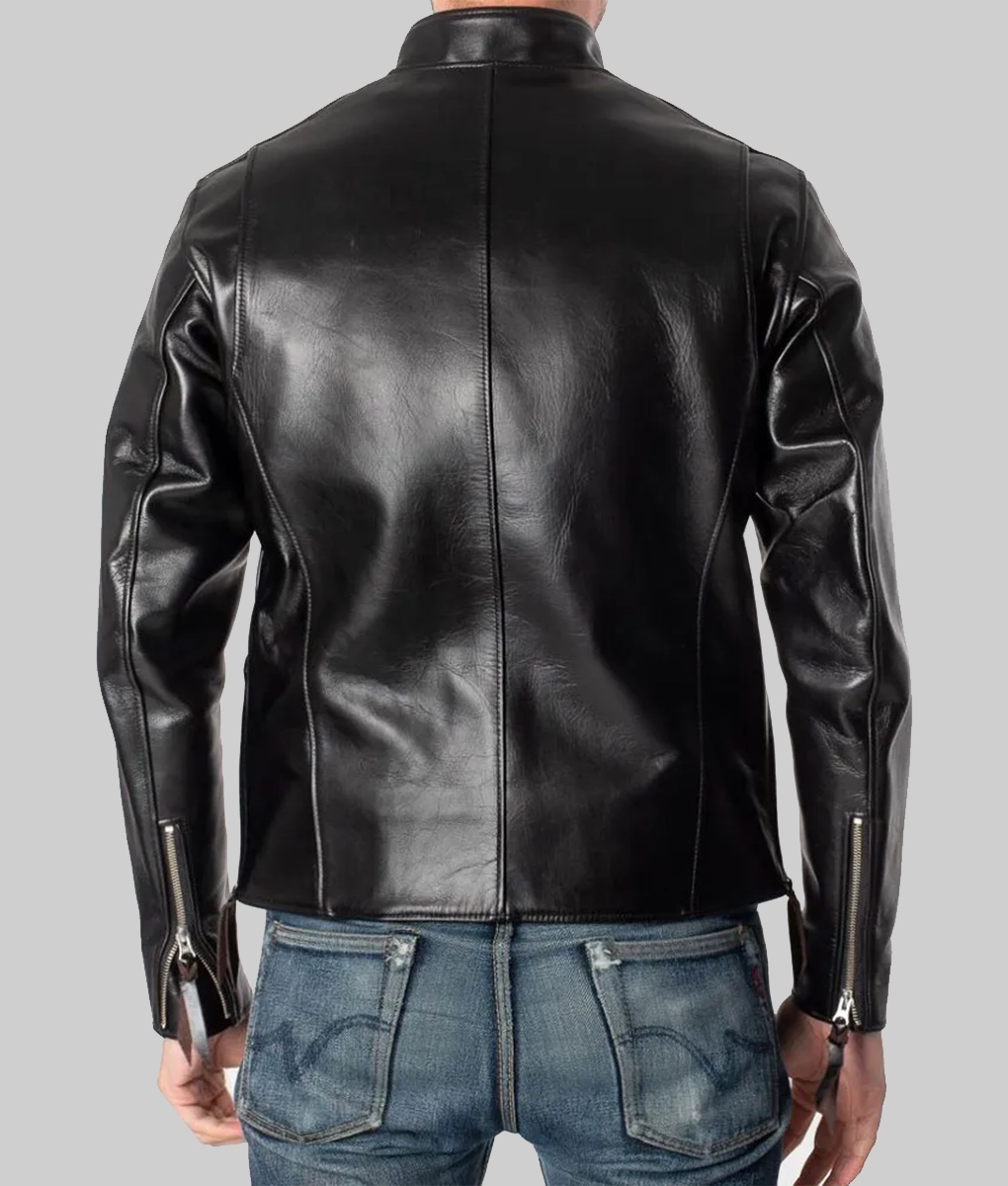 Justin Theroux Black Leather Jacket The Leather City