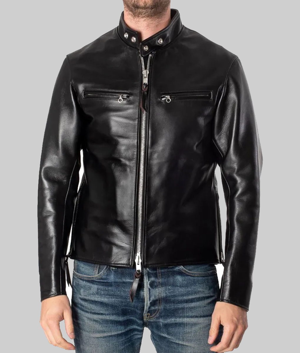 Justin Theroux Black Leather Jacket | The Leather City