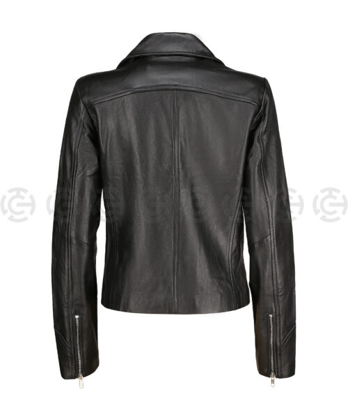 LBR Ladies Black Biker Jacket