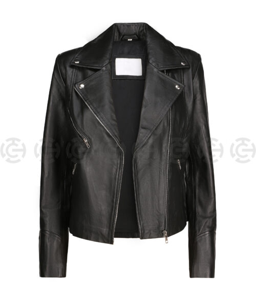 LBR Ladies Black Biker Jacket