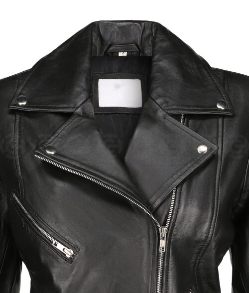 LBR Ladies Black Biker Jacket